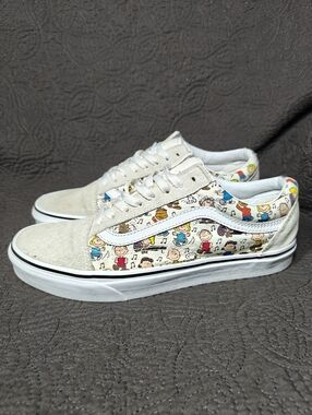 VANS X Peanuts 'The Gang' Old Skool Charlie Brown Sneakers Unisex Men 8 Wmn 9.5